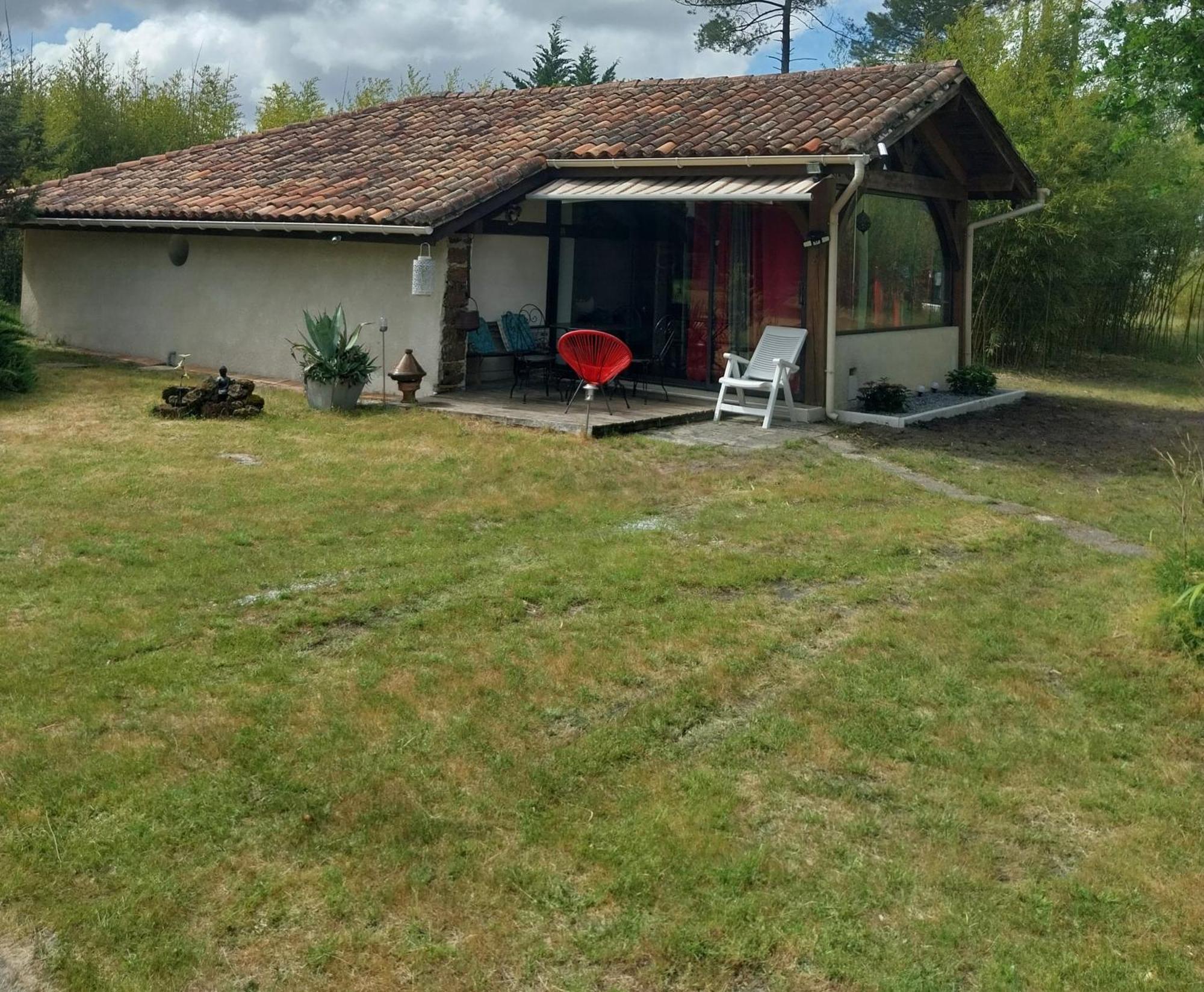Maison Confortable Avec Terrasse En Bois Au Calme Sans Vis A Vis , 2 Chambres, Sur Un Parc De 4000M2 Arbore Et Clos Pissos エクステリア 写真